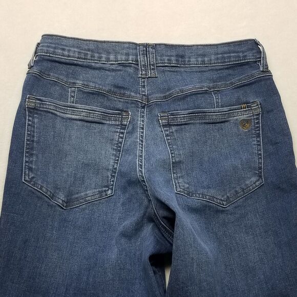 Kuhl Jeans Womens 8R 28x32 Blue Straight Leg Outdoors GorpCore Hiking Stretch - Picture 7 of 9
